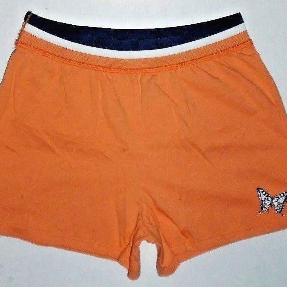 Vintage Fun Sexy Orange White Blue Shorts